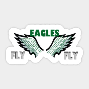 Fly Eagles Fly Wings Sticker